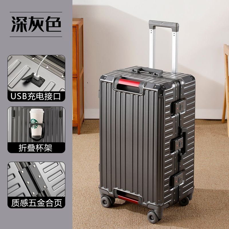 Large Size Travel Suitcase Alu - Aluminum Frame Carry On Luggage recension och pris