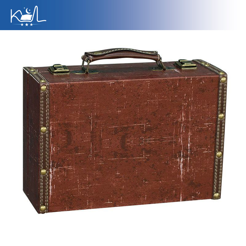 Vintage Red Decorative Suitcas - Retro Vintage Trunk Suitcase recension och pris