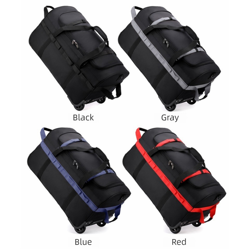 Heavy-Duty Wheeled Duffel Bag  - Foldable Rolling Luggage Bag recension och pris