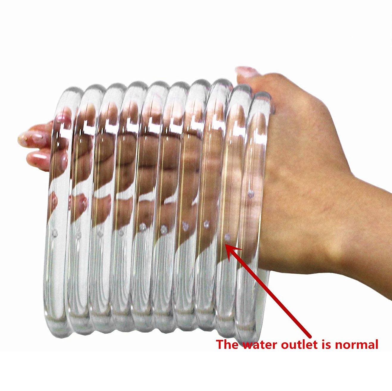 ABQR 10Pcs Transparent Bag Han - Handbags recension och pris