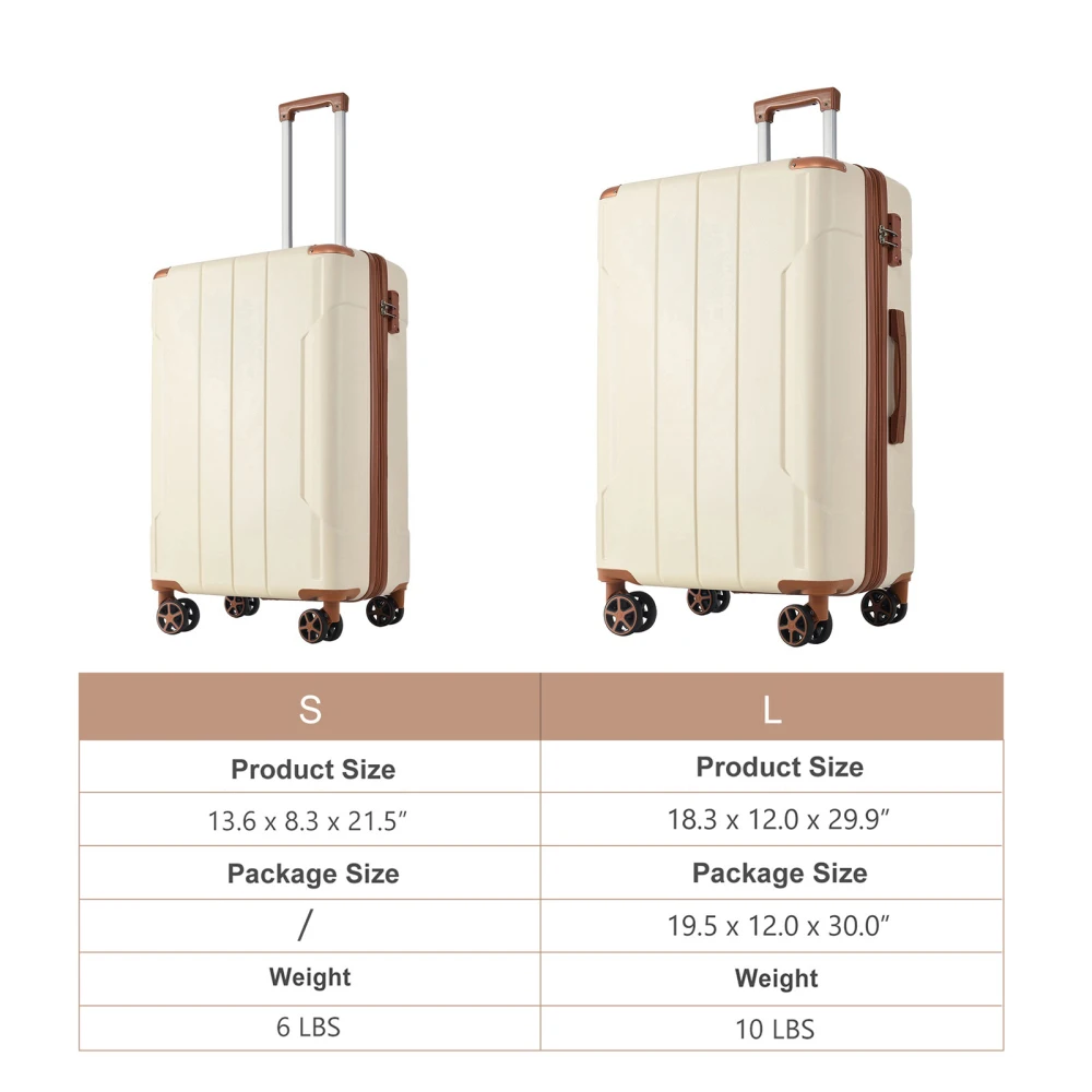 Hardshell ABS Luggage Sets 2 P - Expandable Hard Shell Luggage Set recension och pris