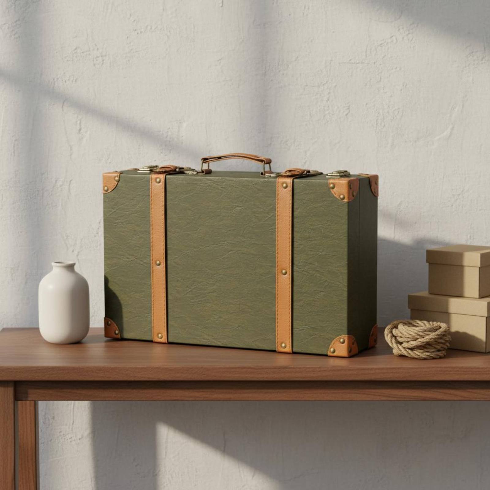 3 Pieces Vintage Suitcase Set  - Retro Vintage Trunk Suitcase recension och pris