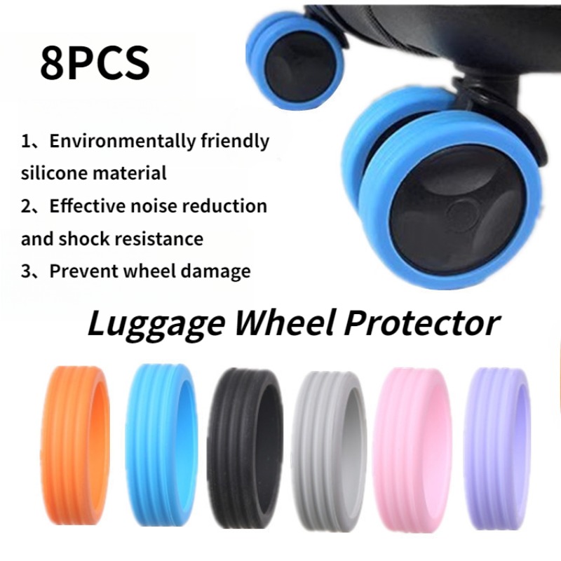 8Pcs Silent Luggage Wheel Rubb - Silent Replacement Luggage Wheels recension och pris