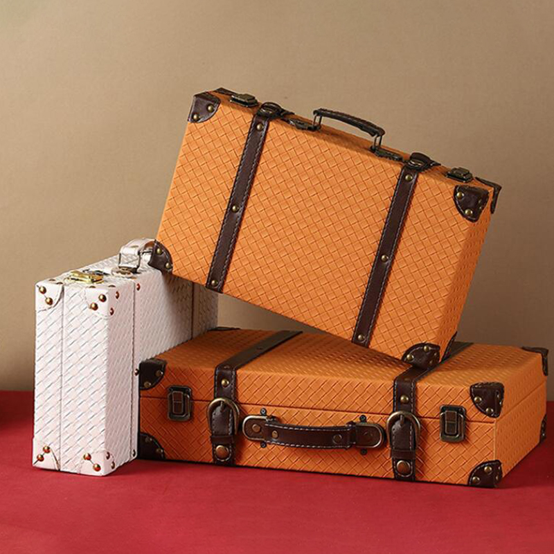 Vintage Wooden Suitcase Multi- - Retro Vintage Trunk Suitcase recension och pris