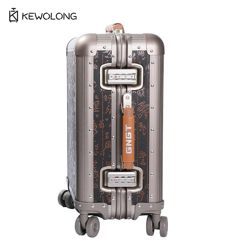 Full Aluminum Magnesium Alloy  - Spinner Wheel Rolling Suitcase 20 Inch recension och pris