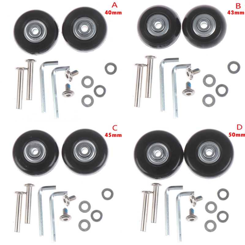 1Set OD 40-54mm Suitcase Parts - Silent Replacement Luggage Wheels recension och pris