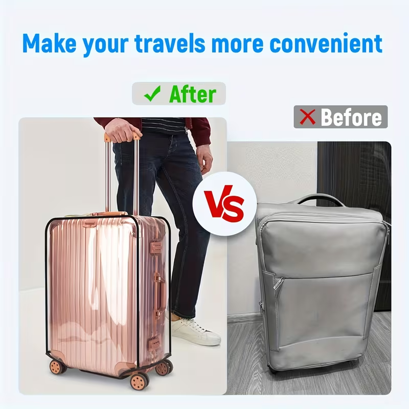 Transparent Luggage Cover - Wa - Luggage Protective Cover Transparent recension och pris