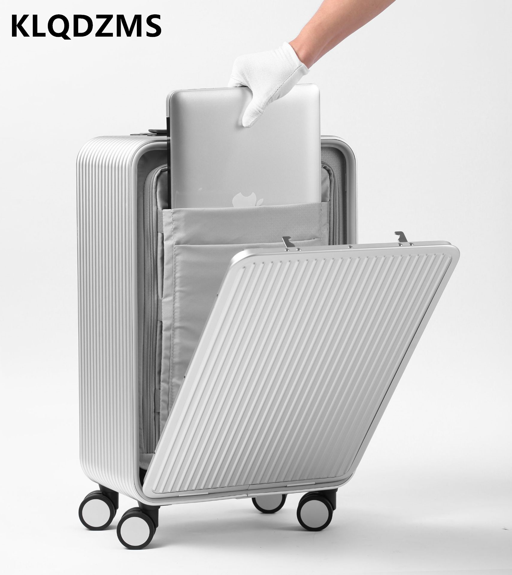 KLQDZMS Luggage All Aluminum M - Front Opening Laptop Luggage 24 Inch recension och pris