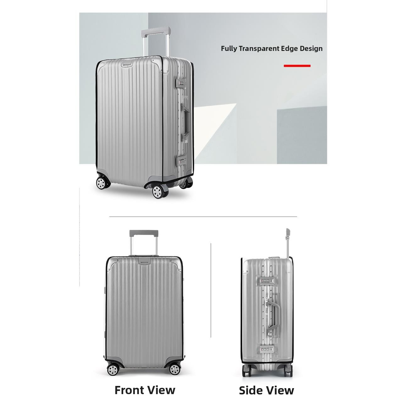 Thickened Waterproof Transpare - Luggage Protective Cover Transparent recension och pris