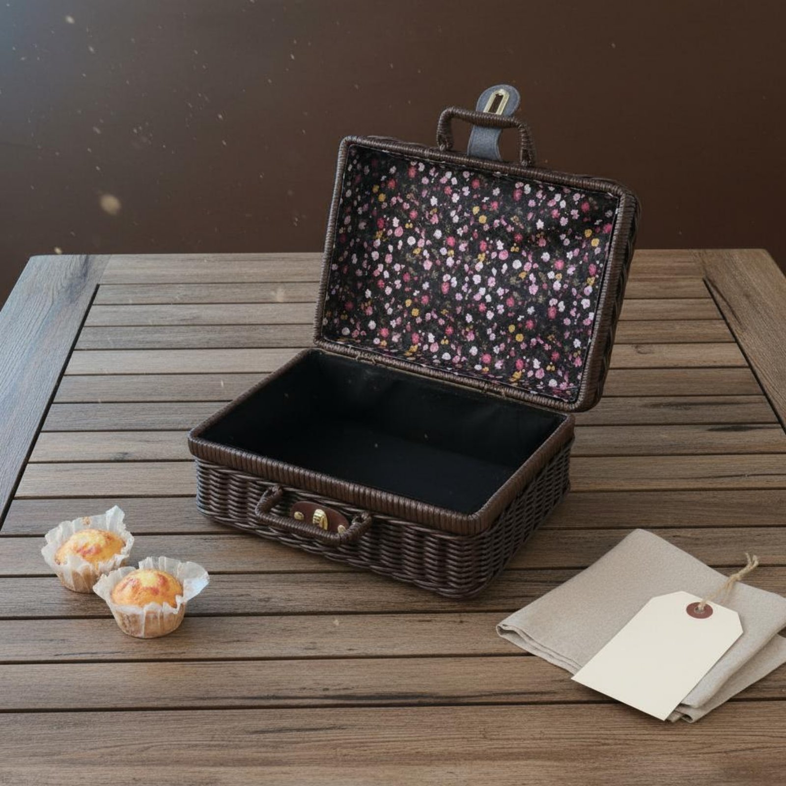 Vintage Design Suitcase With H - Retro Vintage Trunk Suitcase recension och pris