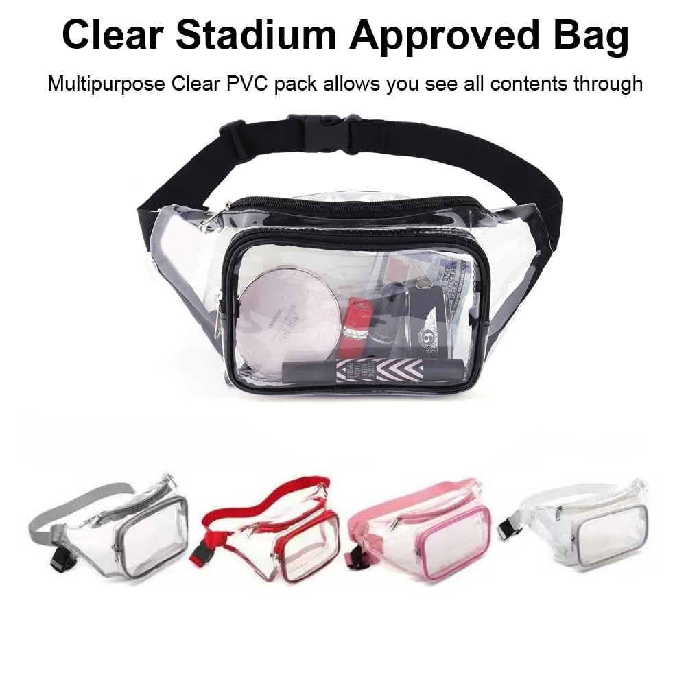 Clear Fanny Pack Transparent P - Handbags recension och pris