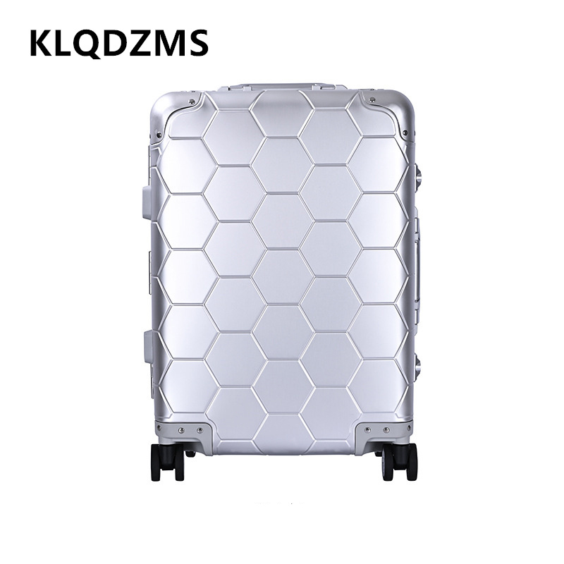 KLQDZMS Cabin Suitcase All Alu - Spinner Wheel Rolling Suitcase 20 Inch recension och pris