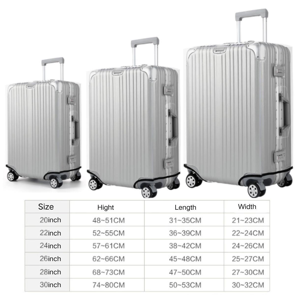 Thicken Clear Luggage Cover Pr - Waterproof Suitcase Cover Protector recension och pris