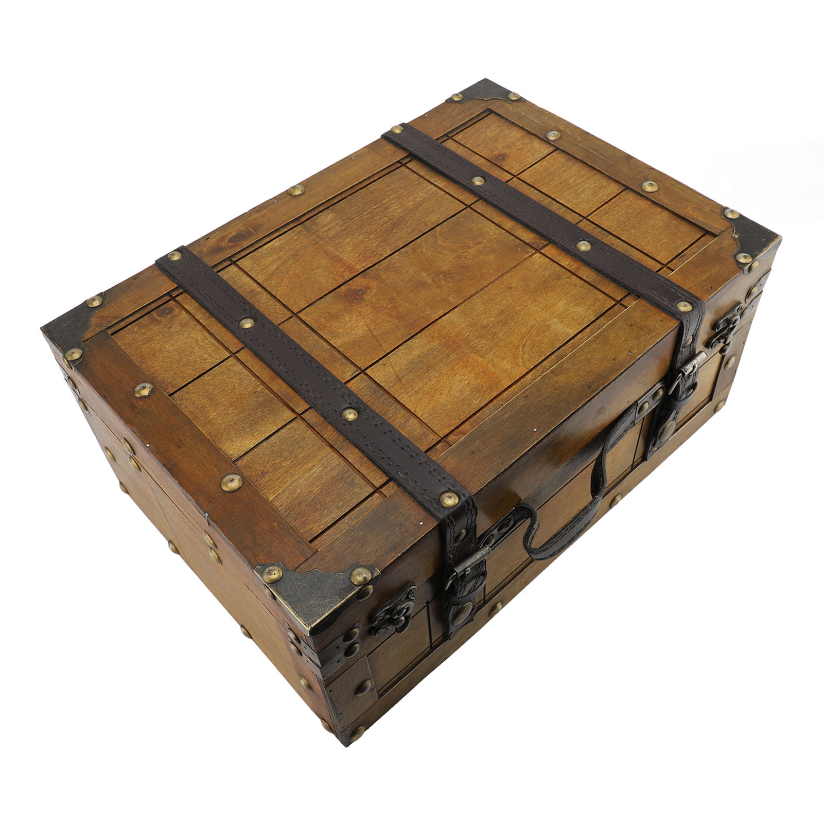 Retro Suitcase Synthetic Wood  - Retro Vintage Trunk Suitcase recension och pris