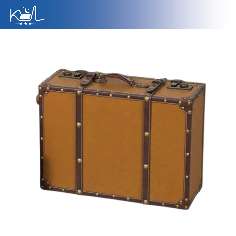 Vintage Orange Decorative Suit - Retro Vintage Trunk Suitcase recension och pris