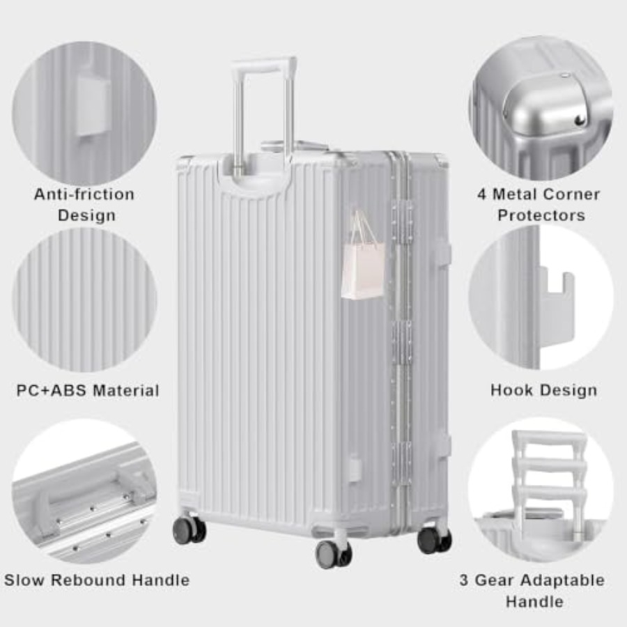 Luggage Sets 2 Pcs Aluminum Fr - Aluminum Frame Carry On Luggage recension och pris