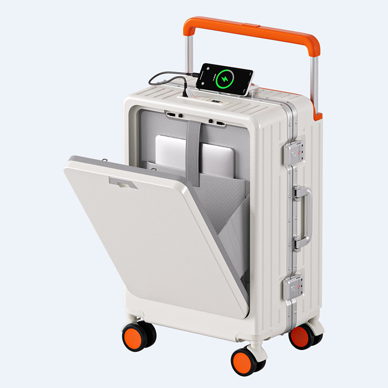 20/24/26 inch Aluminum Frame L - Front Opening Laptop Luggage 24 Inch recension och pris