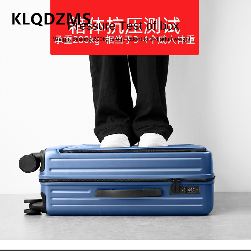 KLQDZMS 20 Inch Charging Suitc - Front Opening Laptop Luggage 24 Inch recension och pris