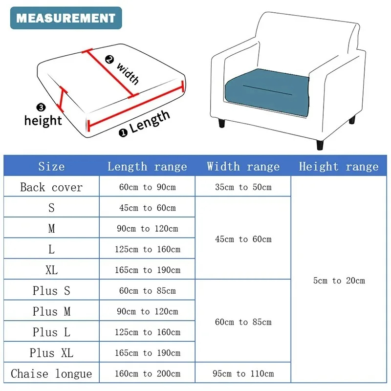 1 2 3 4 Seat Sofa Cushion Cove - Waterproof Suitcase Cover Protector recension och pris