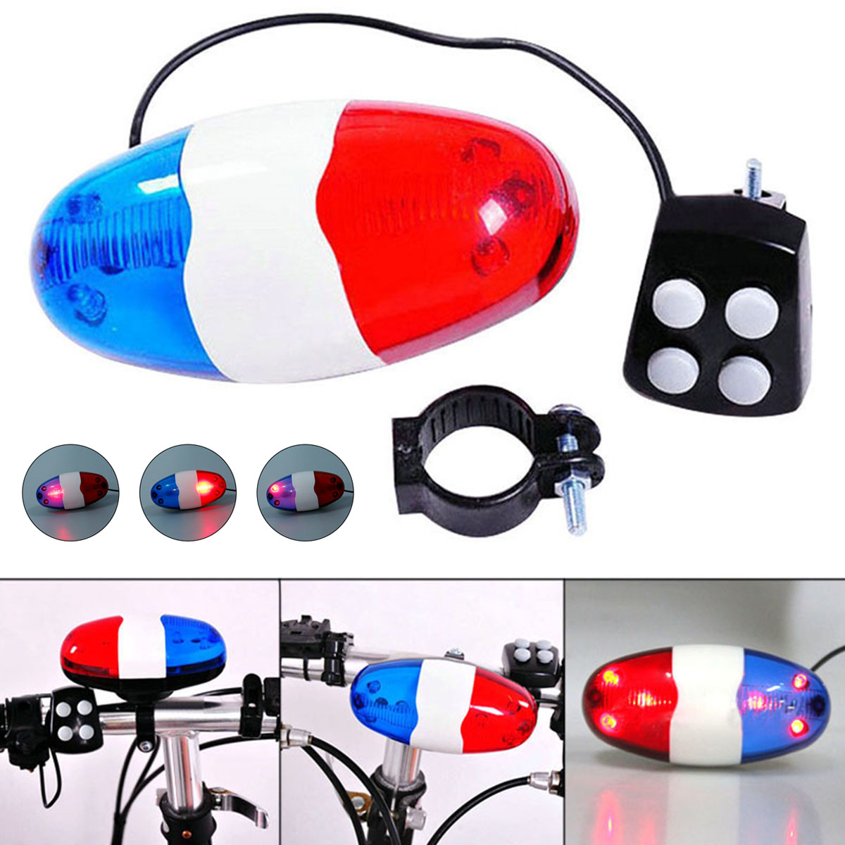 Bicycles Bell Police Car Light - Kids Ride On Suitcase Scooter recension och pris