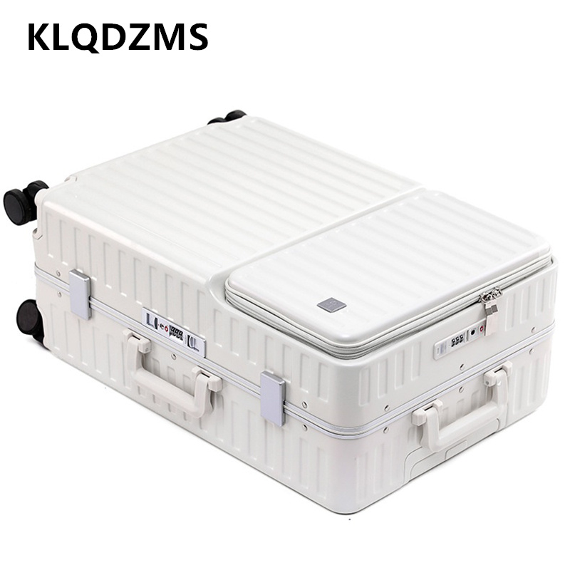 KLQDZMS Handheld Travel Suitca - Front Opening Laptop Luggage 24 Inch recension och pris