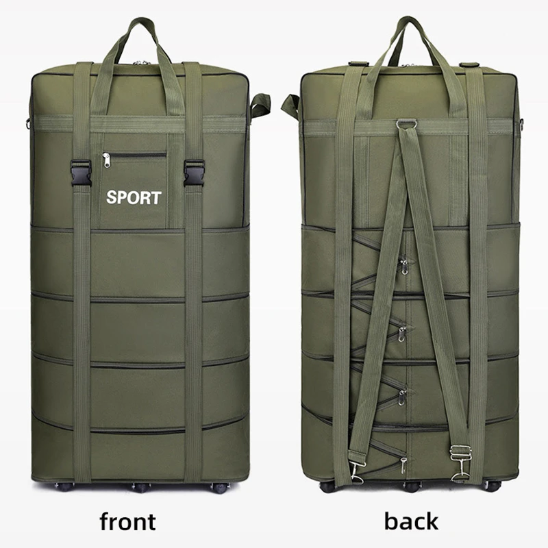 Plus Airline Checked Bag Oxfor - Foldable Rolling Luggage Bag recension och pris